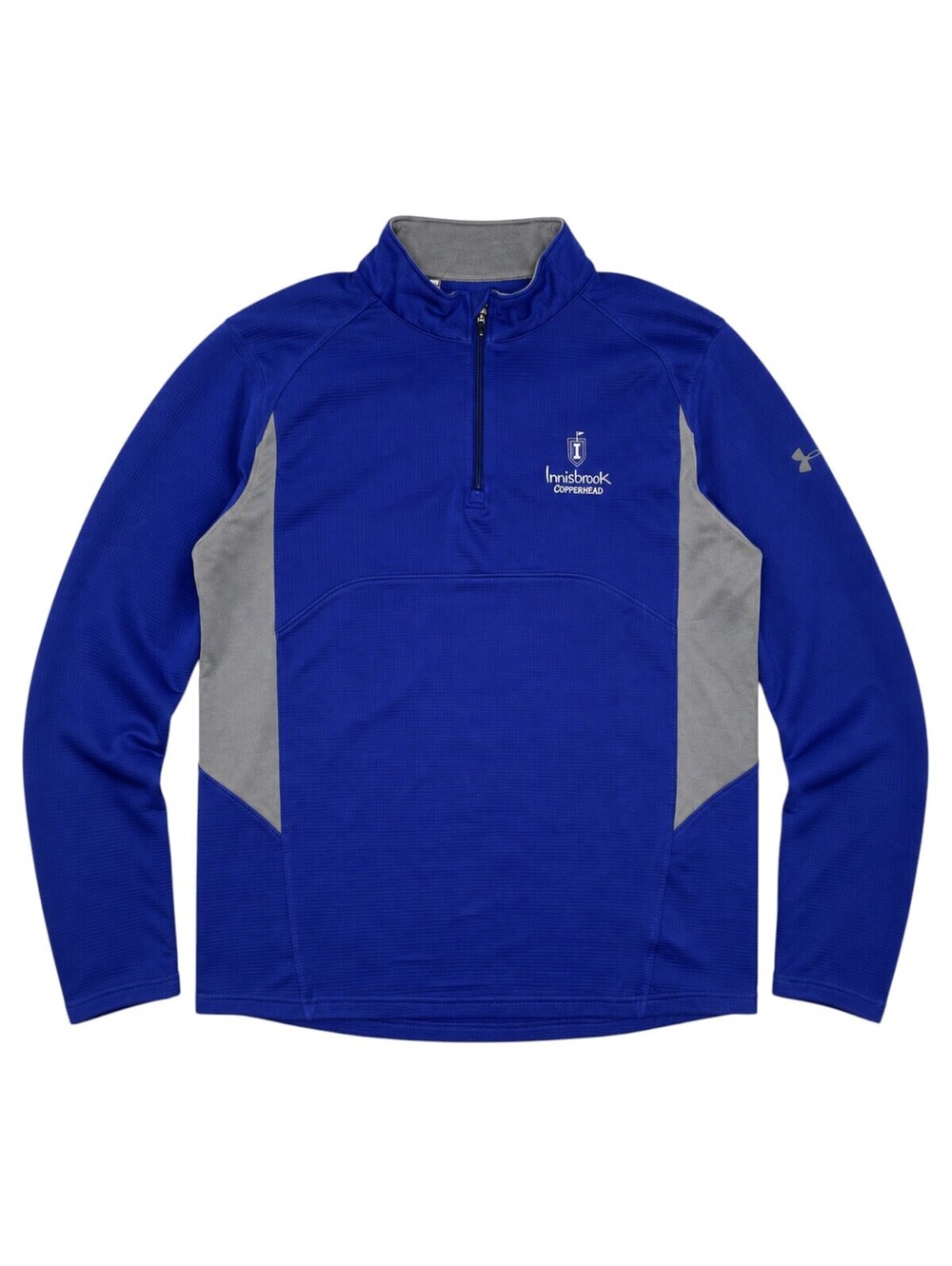 Under Armour Men's Blue and Gray Long Sleeve 1/4 Zip Athletic Shirt